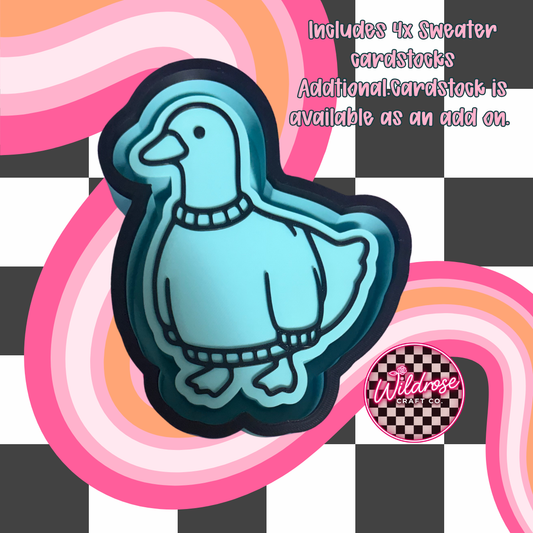 Sweater Goose + Cardstock
