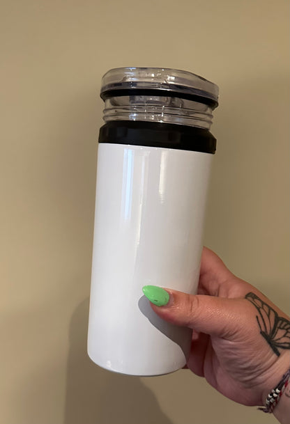 Dual Lid Can Koozie