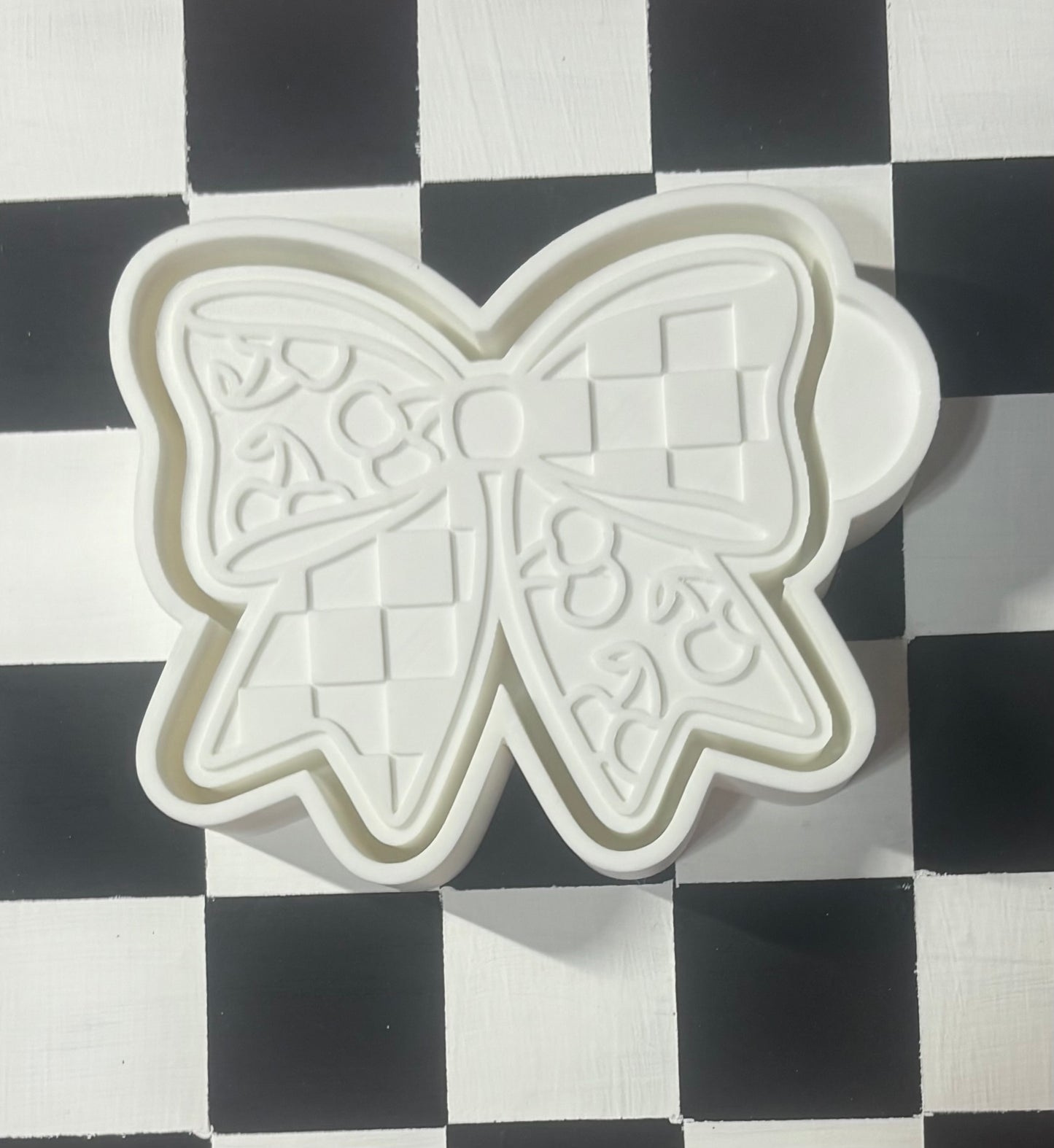 Cherry Checker Bow