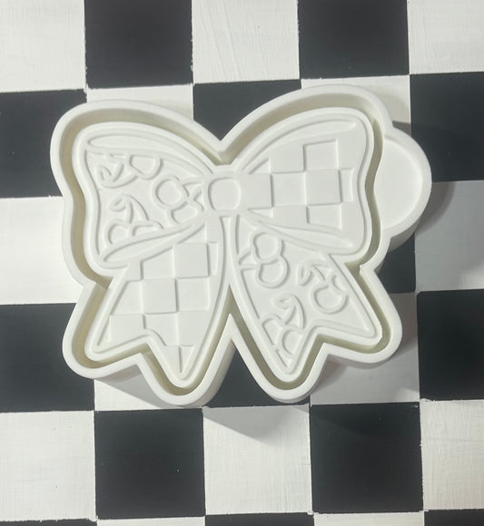 Cherry Checker Bow